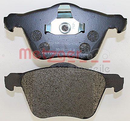 Jeu de 4 plaquettes de frein METZGER ref. 1170180